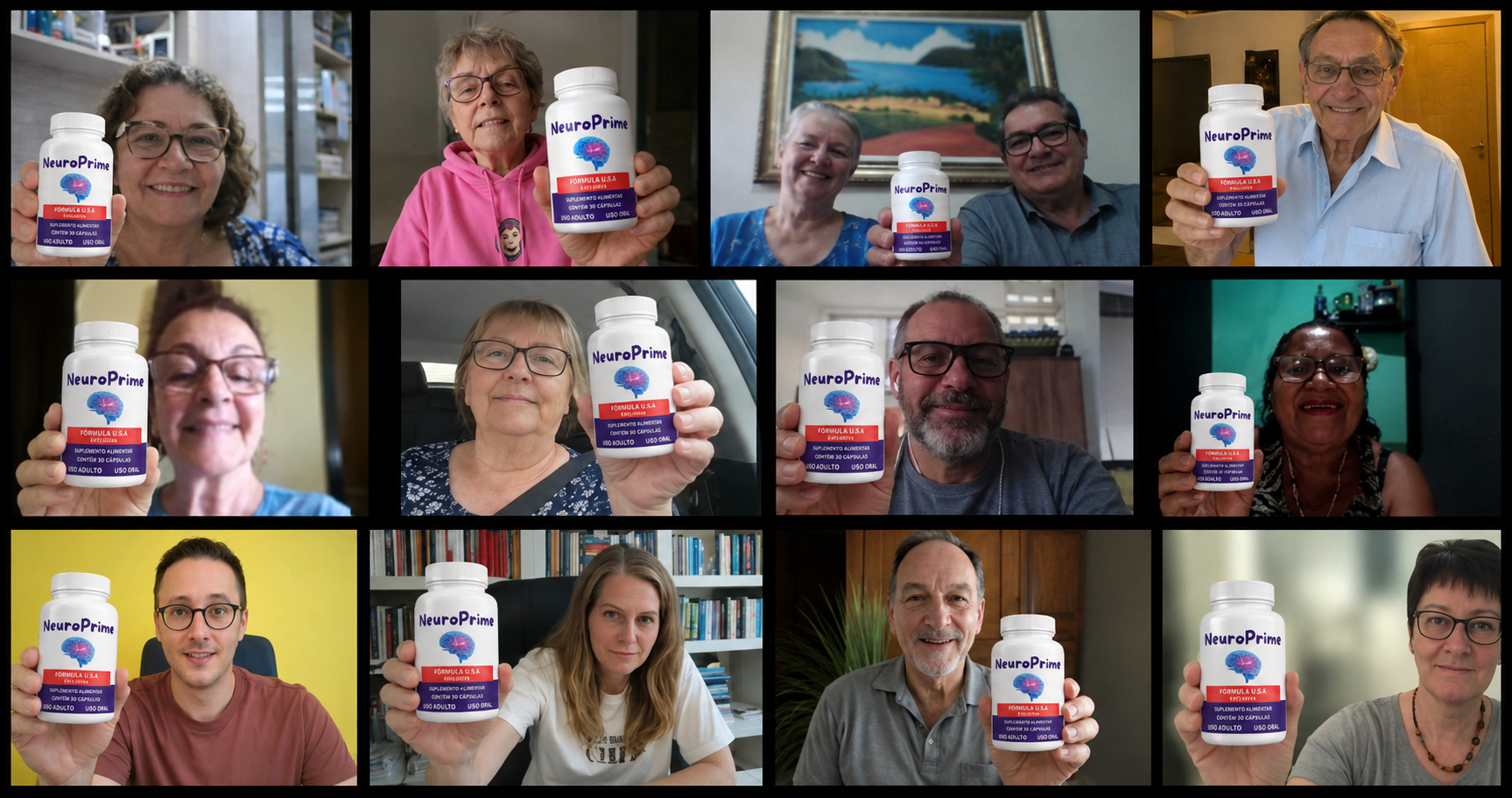Grupo de pessoas acima de 50 anos ativas e sem zumbido